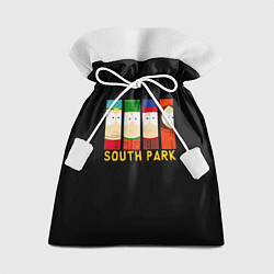 Мешок для подарков South Park - Южный парк главные герои, цвет: 3D-принт