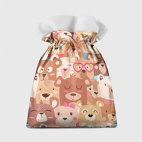 Подарочный мешок Bears texture / 3D-принт – фото 2