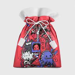 Мешок для подарков Веселые монстрики, цвет: 3D-принт