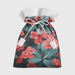 Мешок для подарков Красивые Цветы на Зеленом дереве, цвет: 3D-принт