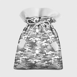 Мешок для подарков Серый Военный Камуфляж, цвет: 3D-принт