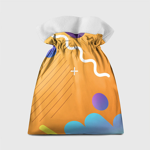 Подарочный мешок Бабл квас Bubble kvass геометрический фон / 3D-принт – фото 2