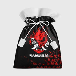 Мешок для подарков CYBERPUNK SAMURAI: JAPAN STYLE, цвет: 3D-принт