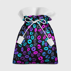 Мешок для подарков Неоновые поцелуи, цвет: 3D-принт