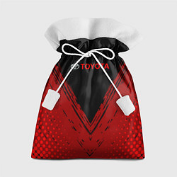 Мешок для подарков Toyota Красная текстура, цвет: 3D-принт
