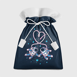 Мешок для подарков Космическая любовь Cosmic love, цвет: 3D-принт