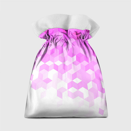 Подарочный мешок 3D ромб розовый / 3D-принт – фото 2