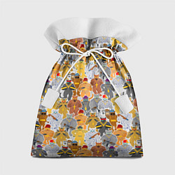 Мешок для подарков Gangsta Cats, цвет: 3D-принт