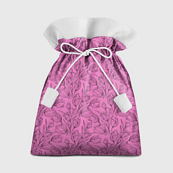 Мешок для подарков Узор тюльпанов, цвет: 3D-принт