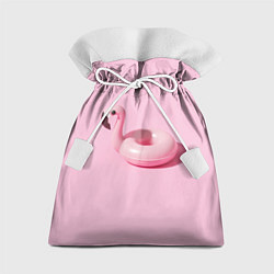 Мешок для подарков Flamingos Розовый фламинго, цвет: 3D-принт