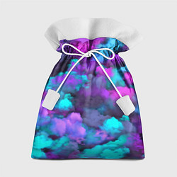 Мешок для подарков Неоновые тучи, цвет: 3D-принт