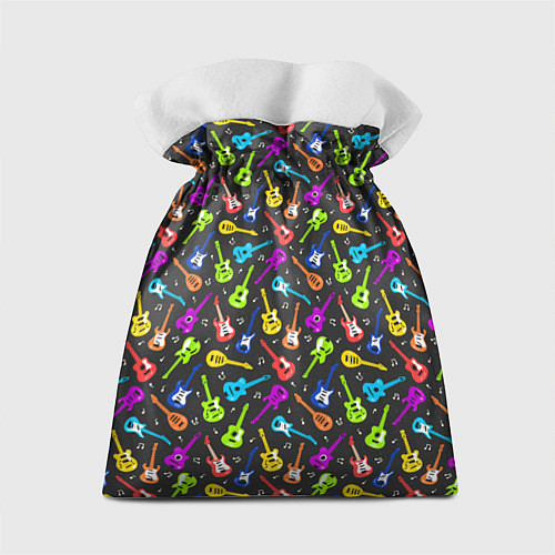 Подарочный мешок Разноцветные Гитары / 3D-принт – фото 2