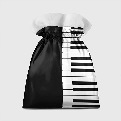 Подарочный мешок Черно-Белое Пианино Piano / 3D-принт – фото 2