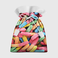 Мешок для подарков Мармеладные червячки, цвет: 3D-принт