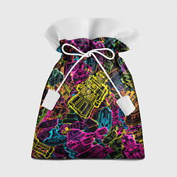 Мешок для подарков Cyber space pattern Fashion 3022, цвет: 3D-принт