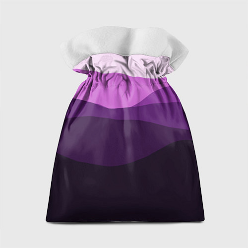 Подарочный мешок Фиолетовый градиент горы абстракция / 3D-принт – фото 2