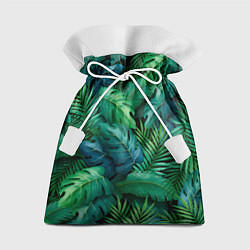 Мешок для подарков Green plants pattern, цвет: 3D-принт