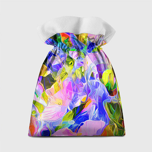 Подарочный мешок Красочный цветочный узор Весна - Лето 2023 Colorfu / 3D-принт – фото 2