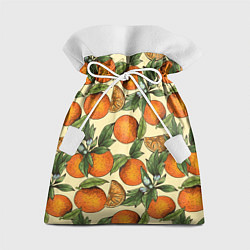 Мешок для подарков Узор Апельсиновое настроение, цвет: 3D-принт