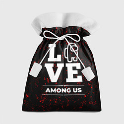 Мешок для подарков Among Us Love Классика, цвет: 3D-принт
