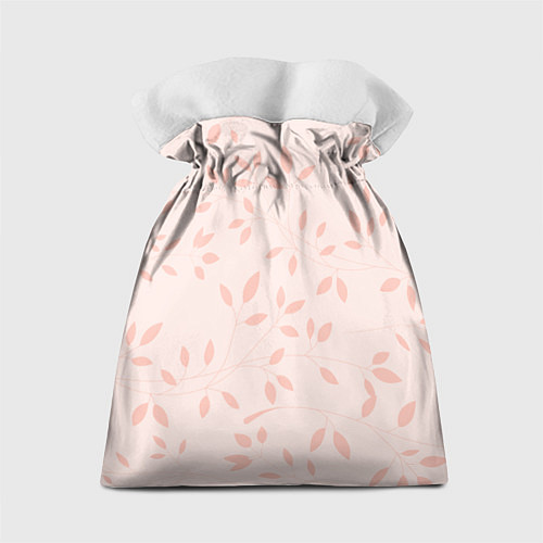 Подарочный мешок Имя Леся по-вертикали с розовым фоном / 3D-принт – фото 2