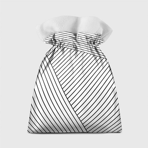 Подарочный мешок Символ Hitman на светлом фоне с полосами / 3D-принт – фото 2