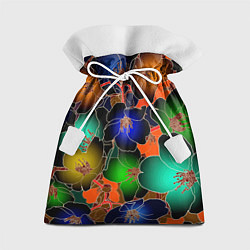 Мешок для подарков Vanguard floral pattern Summer night Fashion trend, цвет: 3D-принт