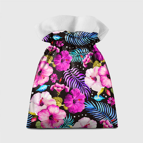 Подарочный мешок Floral pattern Summer night Fashion trend / 3D-принт – фото 2