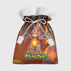 Мешок для подарков My singing monsters ЛАВАТЁКА, цвет: 3D-принт