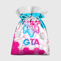 Мешок для подарков GTA Neon Gradient, цвет: 3D-принт