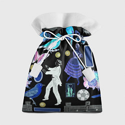 Мешок для подарков Underground pattern Fashion 2077, цвет: 3D-принт