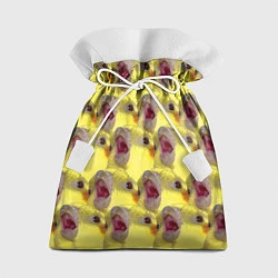 Мешок для подарков Попугай Корелла Орёт Мем, цвет: 3D-принт