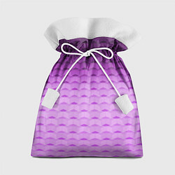 Мешок для подарков Фиолетово-розовый геометрический узор Градиент, цвет: 3D-принт