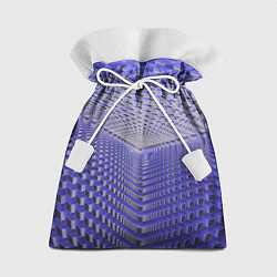 Мешок для подарков Неоновые кубы - оптическая иллюзия, цвет: 3D-принт