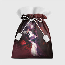 Мешок для подарков Рей Аянами- девушка с сиреневыми волосами, цвет: 3D-принт