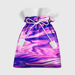 Мешок для подарков Розово-фиолетовый мраморный узор, цвет: 3D-принт