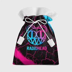 Мешок для подарков Radiohead - neon gradient, цвет: 3D-принт