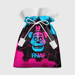 Подарочный мешок FNAF мишка - neon gradient