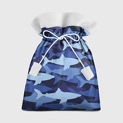 Мешок для подарков Акулий камуфляж - паттерн, цвет: 3D-принт