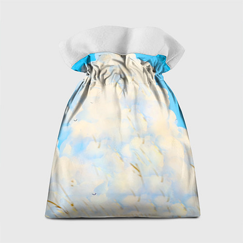 Подарочный мешок Девушка самурай и облака / 3D-принт – фото 2