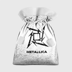 Подарочный мешок Metallica с потертостями на светлом фоне