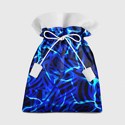 Мешок для подарков Удар неоновой молнии, цвет: 3D-принт