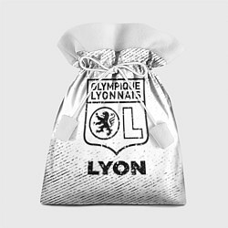 Мешок для подарков Lyon с потертостями на светлом фоне, цвет: 3D-принт