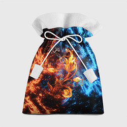 Мешок для подарков Огонь и вода - Огненный цветок, цвет: 3D-принт