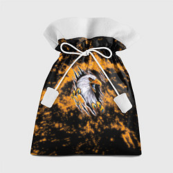 Мешок для подарков Орел в огне, цвет: 3D-принт