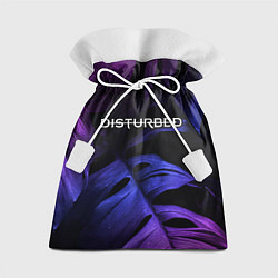 Мешок для подарков Disturbed neon monstera, цвет: 3D-принт