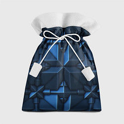 Мешок для подарков Синяя объёмная броня киборга, цвет: 3D-принт