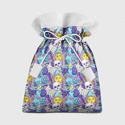Мешок для подарков Череп и солнце, цвет: 3D-принт