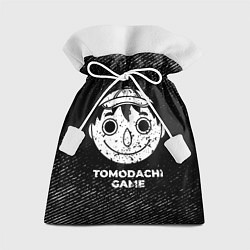 Мешок для подарков Tomodachi Game с потертостями на темном фоне, цвет: 3D-принт