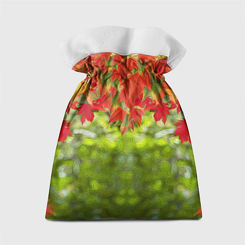 Подарочный мешок Лучший учитель осенние листья / 3D-принт – фото 2
